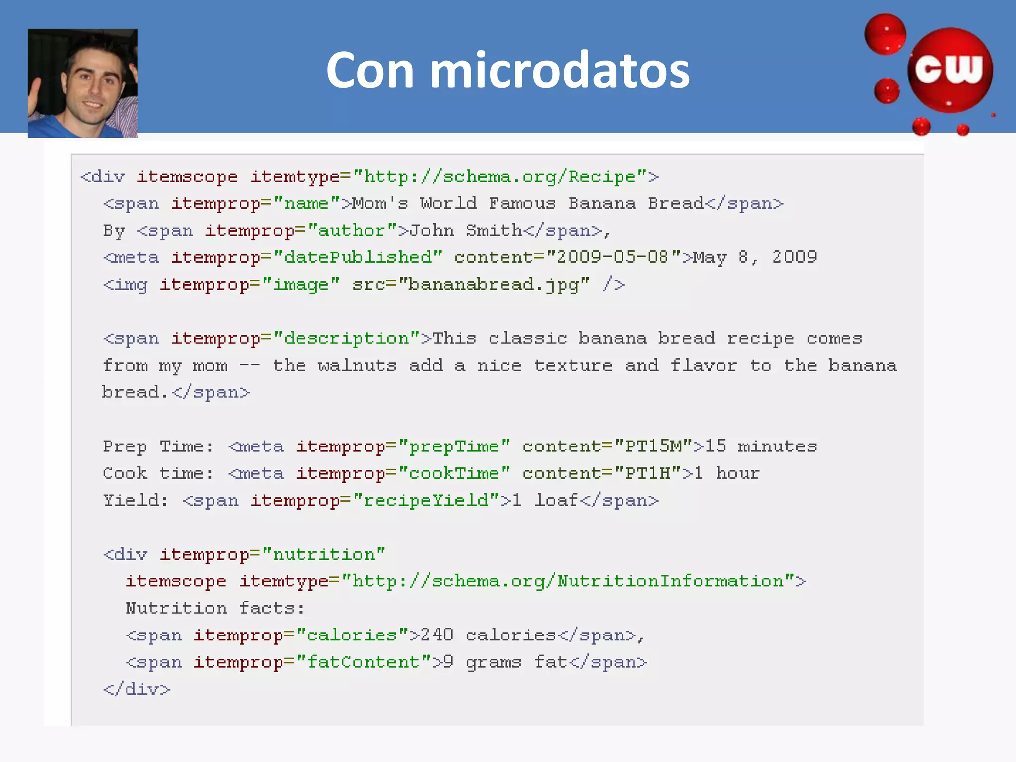 Con microdatos
 