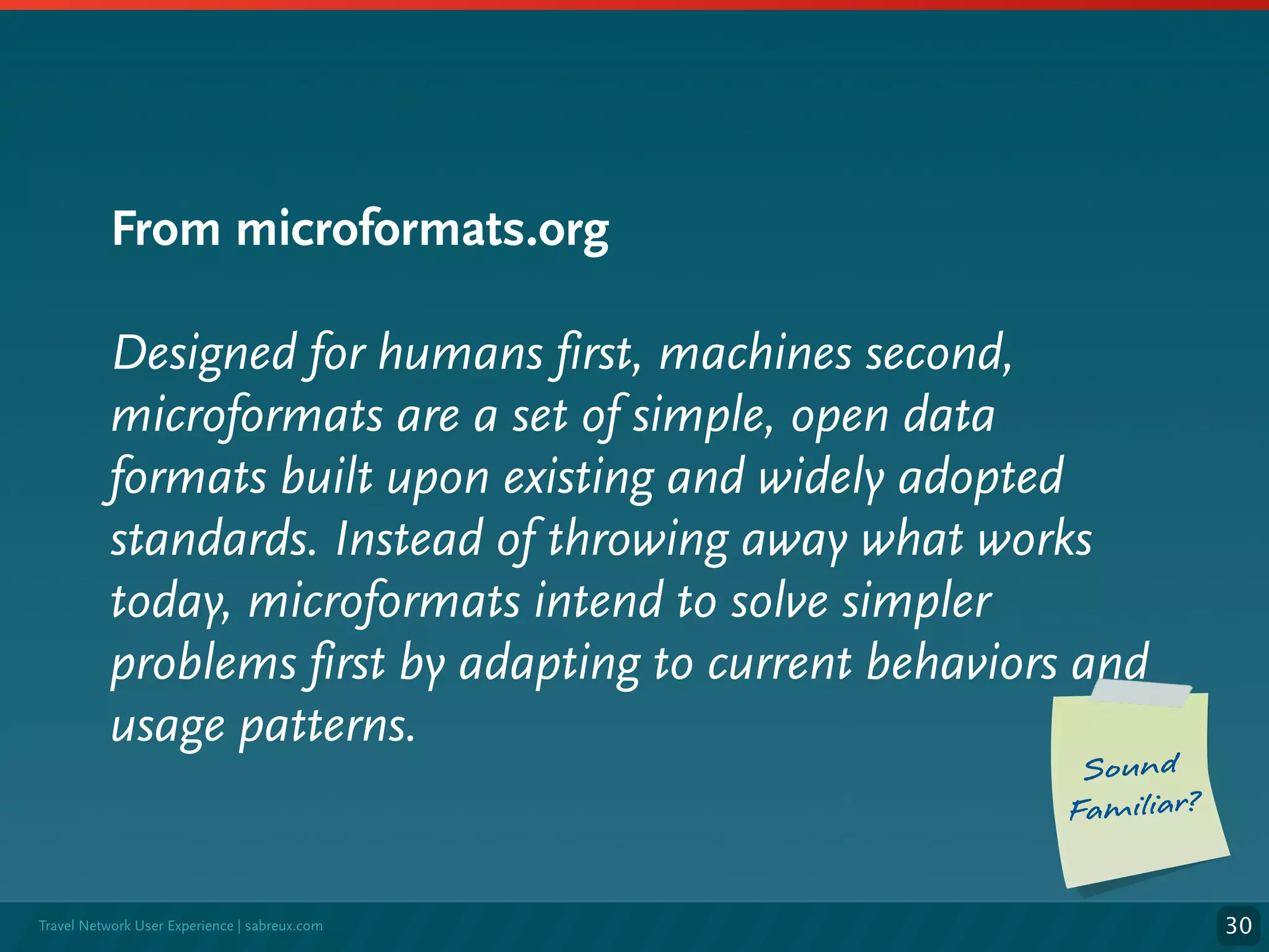 Microformats, an overview