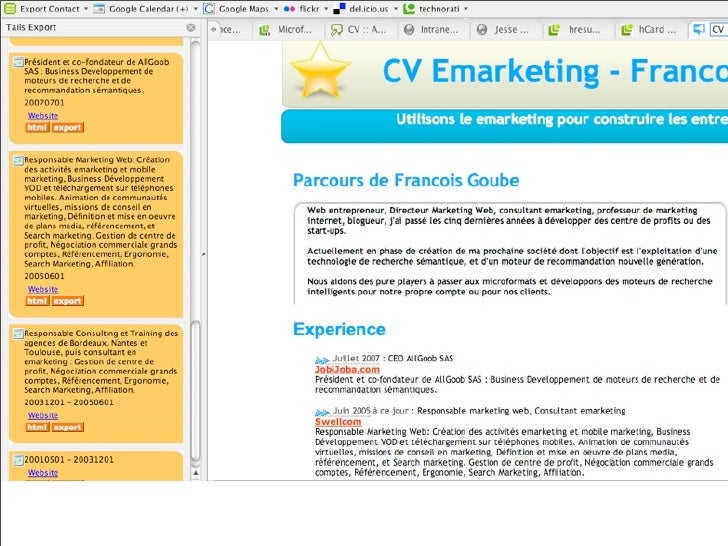 microformats hresume