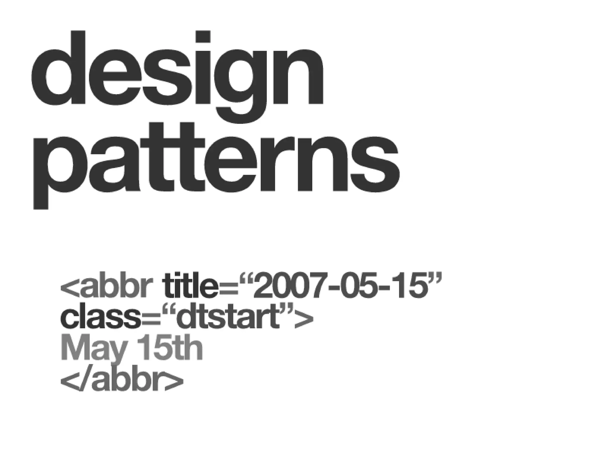 Microformats: the Nanotechnology of the Semantic Web