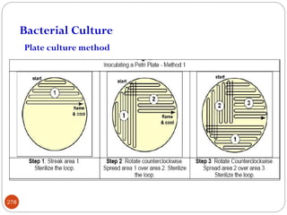 Plate culture method
Bacterial Culture
278
 