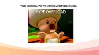 6
Yeah, you know.. We will working with Microservices..
 