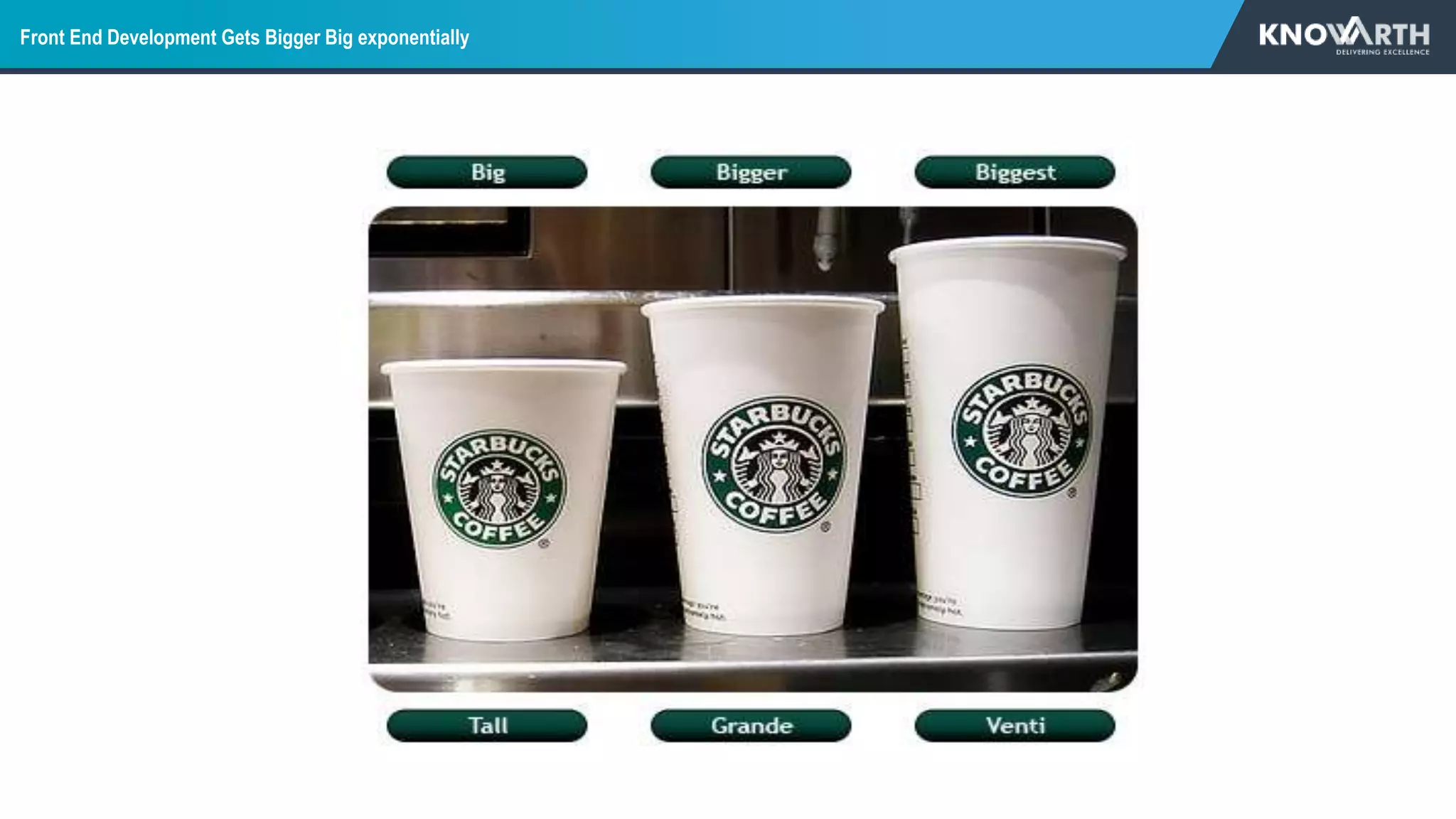Front End Development Gets Bigger Big exponentially
 