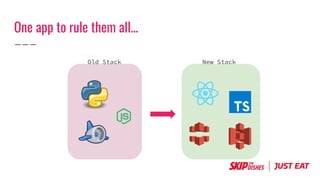 One app to rule them all...
Old Stack New Stack
 
