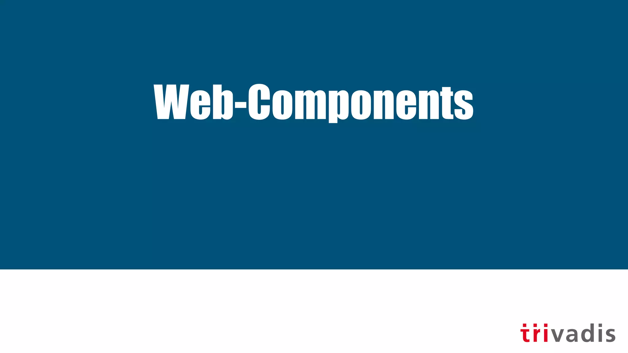 Web-Components
 