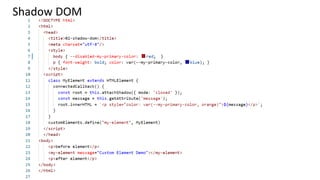 Shadow DOM
 
