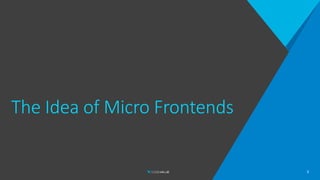 The Idea of Micro Frontends
3
 
