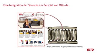 Eine Integration der Services am Beispiel von Otto.de
https://www.otto.de/jobs/technology/techblog/
 