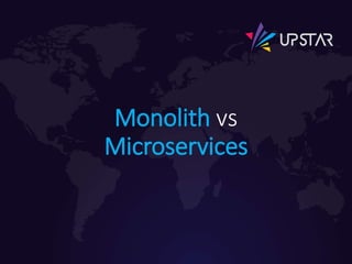 Monolith vs
Microservices
 