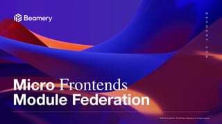 "Micro-frontends, web development", Oleksandr Khivrych