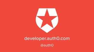 developer.auth0.com
@auth0
 