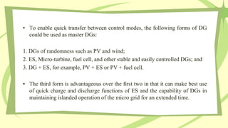 Dgs Example Microgrid control mode | PPTX