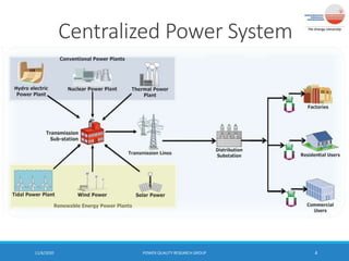 Centralized Power System
11/6/2020 POWER QUALITY RESEARCH GROUP 4
 