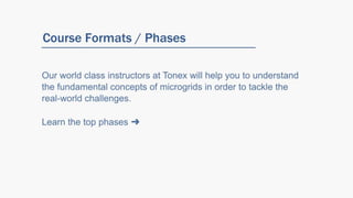 Microgrids Certification Training, The Solution for Powering The Future