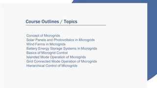 Microgrids Certification Training, The Solution for Powering The Future