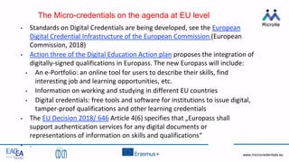 Micro-credentials in Higher Education
