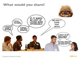 What would you share?	

WE DON’T
COOK
THAT
MUCH
Proprietary Research Studies	

 