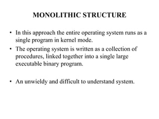 Monolithic Programs Microkernel | PPT