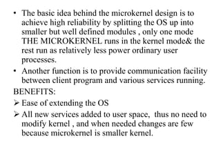 Microkernel | PPTX