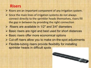 preciptation profiles on sprinkler irrigation | PPTX