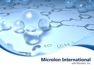 Microlon International
with Microlon Inc.
 