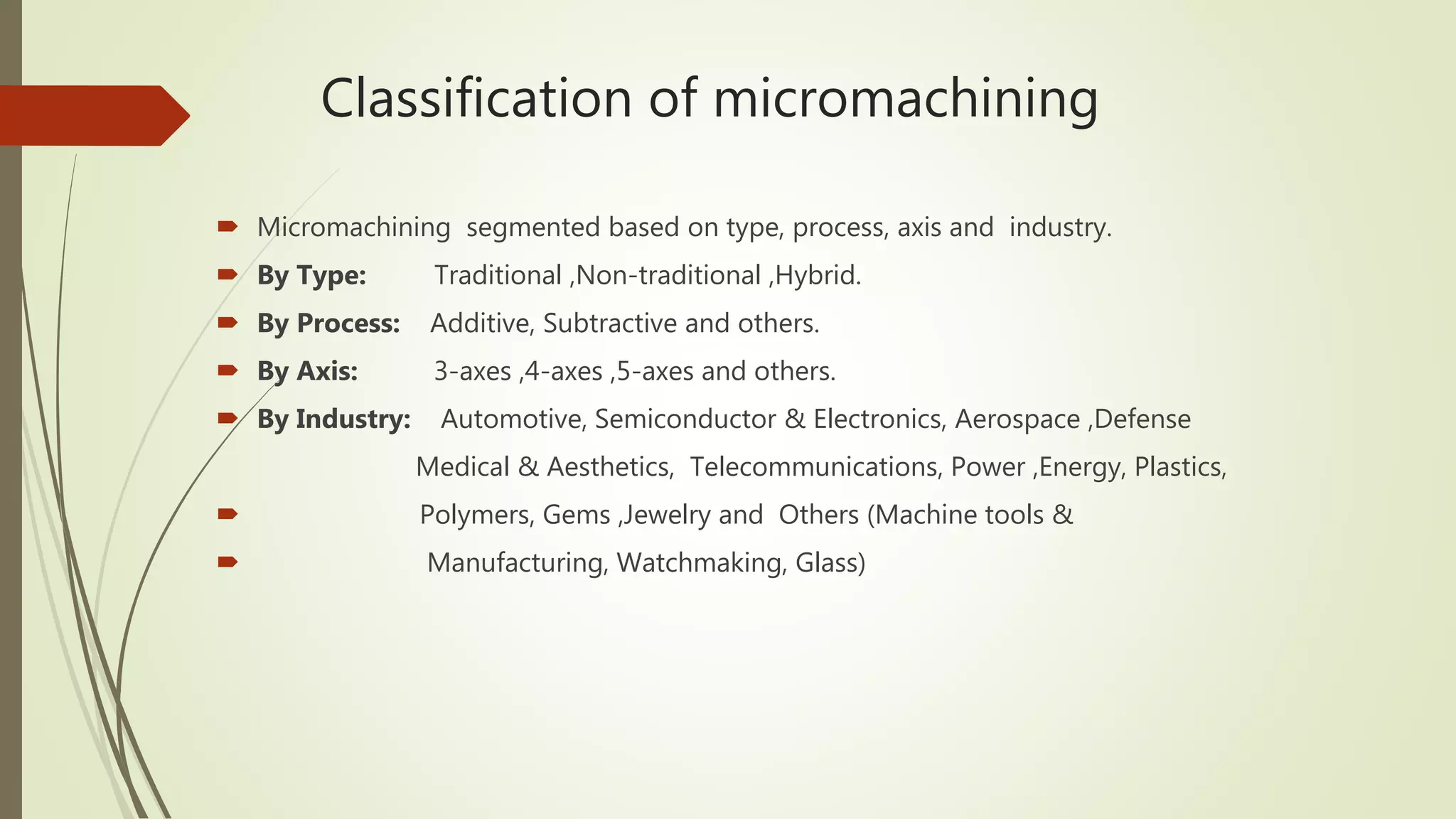 Micro machining | PPTX