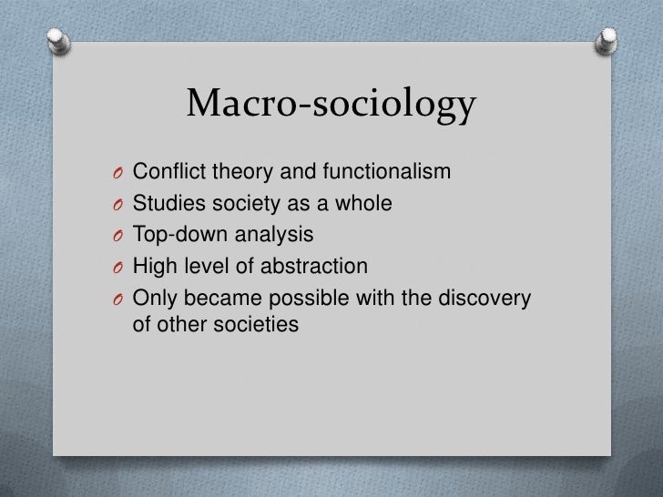 Micro Vs Macro Sociology