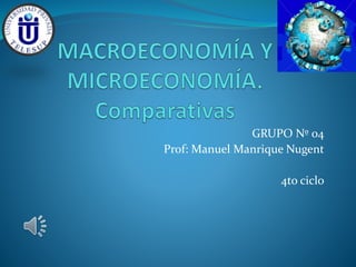 GRUPO Nº 04 
Prof: Manuel Manrique Nugent 
4to ciclo 
 