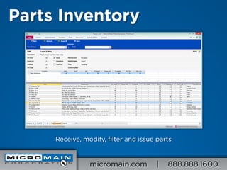 Micromain Premium MicroMain Maintenance Overview | PDF