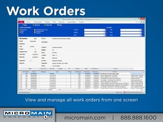 Micromain Premium MicroMain Maintenance Overview | PDF
