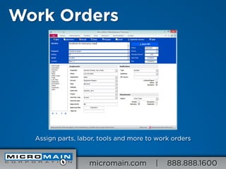 Micromain Premium MicroMain Maintenance Overview | PDF