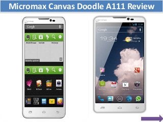 Micromax Canvas Doodle A111 Review
 