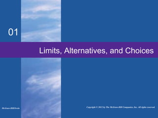 01
Limits, Alternatives, and Choices
McGraw-Hill/Irwin Copyright © 2012 by The McGraw-Hill Companies, Inc. All rights reserved.
 