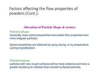 Micromeritics - Fundamental and Derived Properties of Powders | PPTX