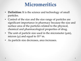 Micromeritics | PPT