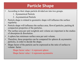 Geometric Regularity Micromeritics ppt vijay sharma | PPTX