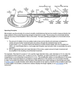 Micrometer caliper