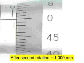 After second rotation = 1.000 mm
 