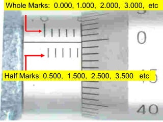 Whole Marks: 0.000, 1.000, 2.000, 3.000, etc
Half Marks: 0.500, 1.500, 2.500, 3.500 etc
 