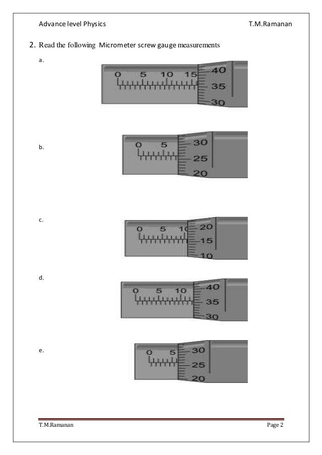 micrometer screw gauge