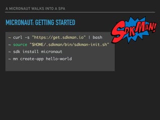 Micronaut Code Micronaut For Single Page Apps | PDF