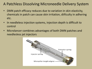 Microneedles in transdermal drug delivery | PPTX