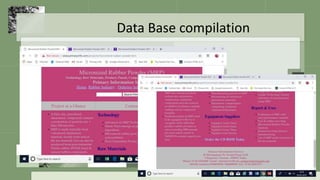 Data Base compilation