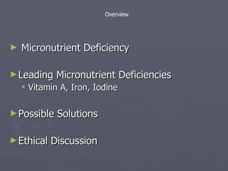 Micronutrient Deficiencies Ppt