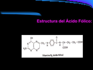 Estructura del Ácido Fólico:          