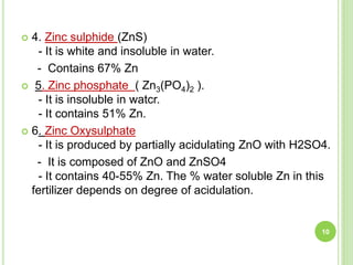 Acidulating Micronutrient fertilizers and their properties | PPTX