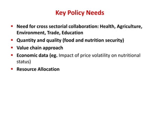 Micronutrient initiative of India: Policy considerations and contribution of animal source food