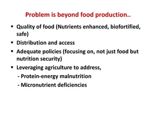 Micronutrient initiative of India: Policy considerations and contribution of animal source food