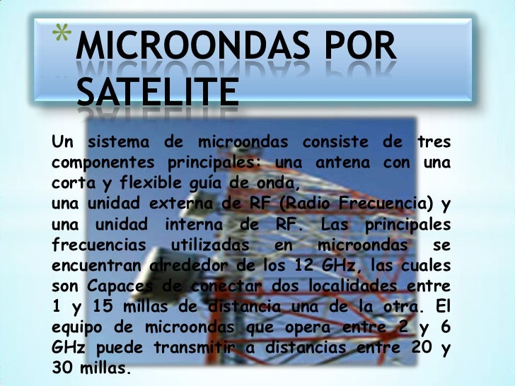 Microondas por satelite
