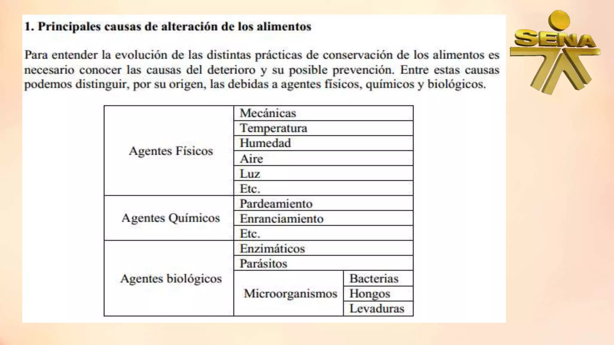 Microorganismos alterantes de los alimentos | PPTX